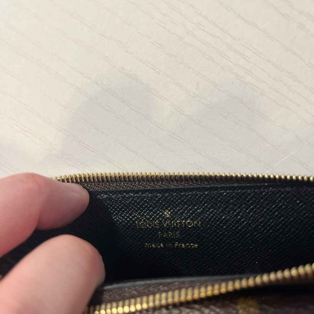 Louis Vuitton Brown Monogram Canvas Card Holder with Gold Hardware - Picture 7 of 7